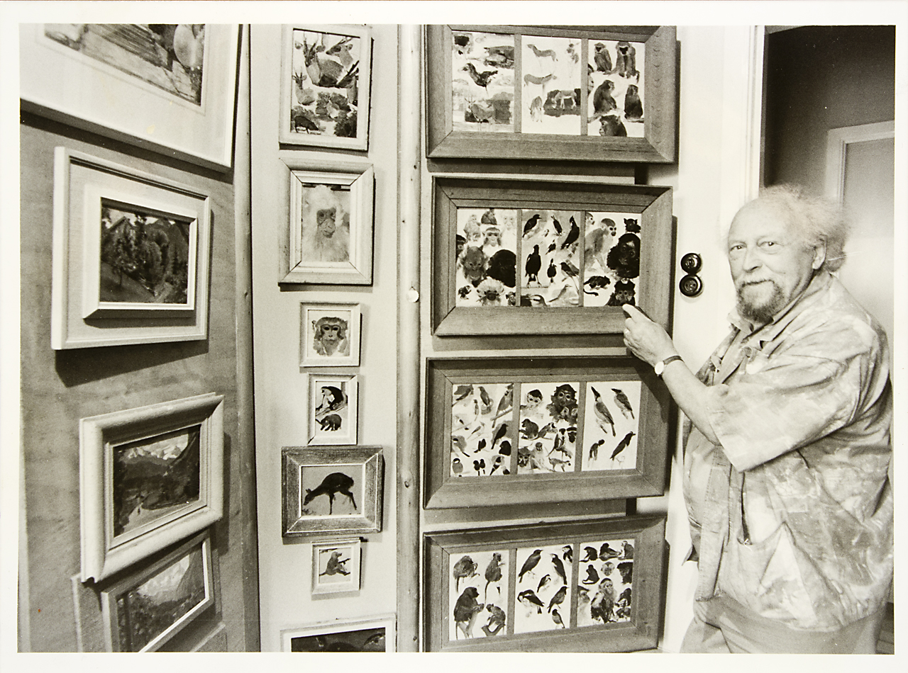 Henricus Rol in het atelier.